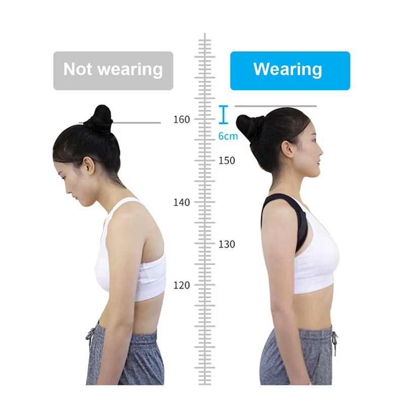 1Pcs Back Posture Corrector Neck Brace Training Equipment Home Office Man Woman Postura Shoulder Support Correction Belt