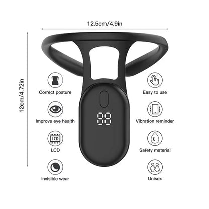 Smart Posture Corrector Miicro Vibration Posture Training Reminder Sensor Back Posture Neck Hump Corrector for Adult Kids